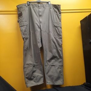 NWOT Wrangler RIGGS Tan Workwear Carpenter Cargo Rip Stop Pants 52 x 32